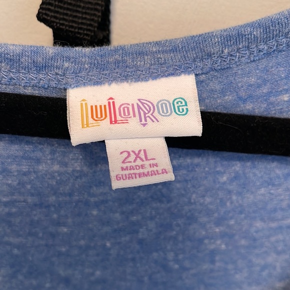Used LuLaRoe Nicole Dress 2XL in Blue - Picture 2 of 6